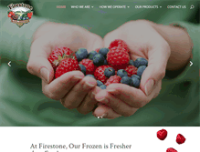 Tablet Screenshot of firestonepacificfoods.com